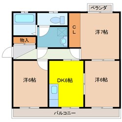 サンビレッヂ橋本の物件間取画像